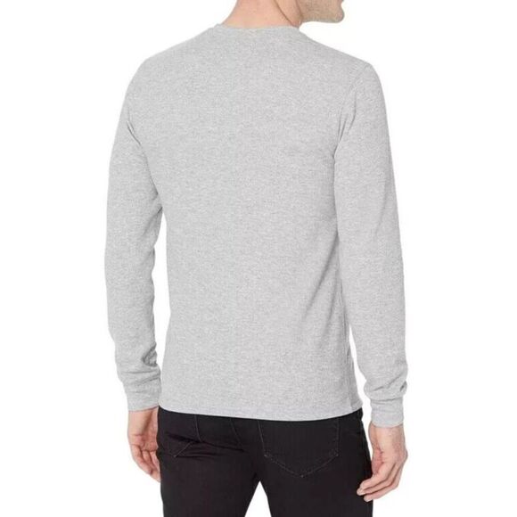 Polo Ralph Lauren PWLC2X Men Sz 3X Light Gray Heather Waffle L/S Crew Shirt - Picture 9 of 9